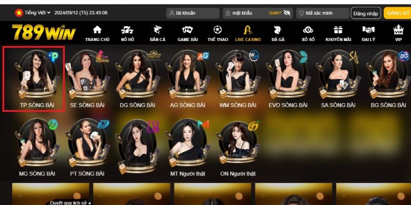 Đánh giá chung về sảnh TP casino 789Win